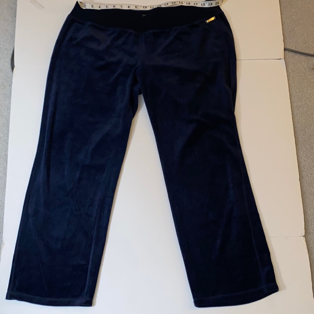 VGUC to EUC Calvin Klein Performance Dark Blue Joggers velour 2X